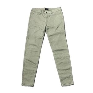 CB Los Angeles Dusky Green Mid Rise Skinny Soft Jeggings Pants Size 9
